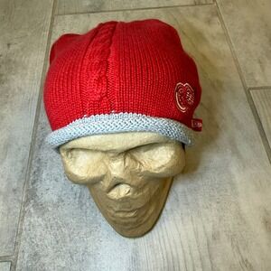 Detroit‎ Red Wings NHL Women's Knit Beanie Hat Red Gray Officially Licensed
